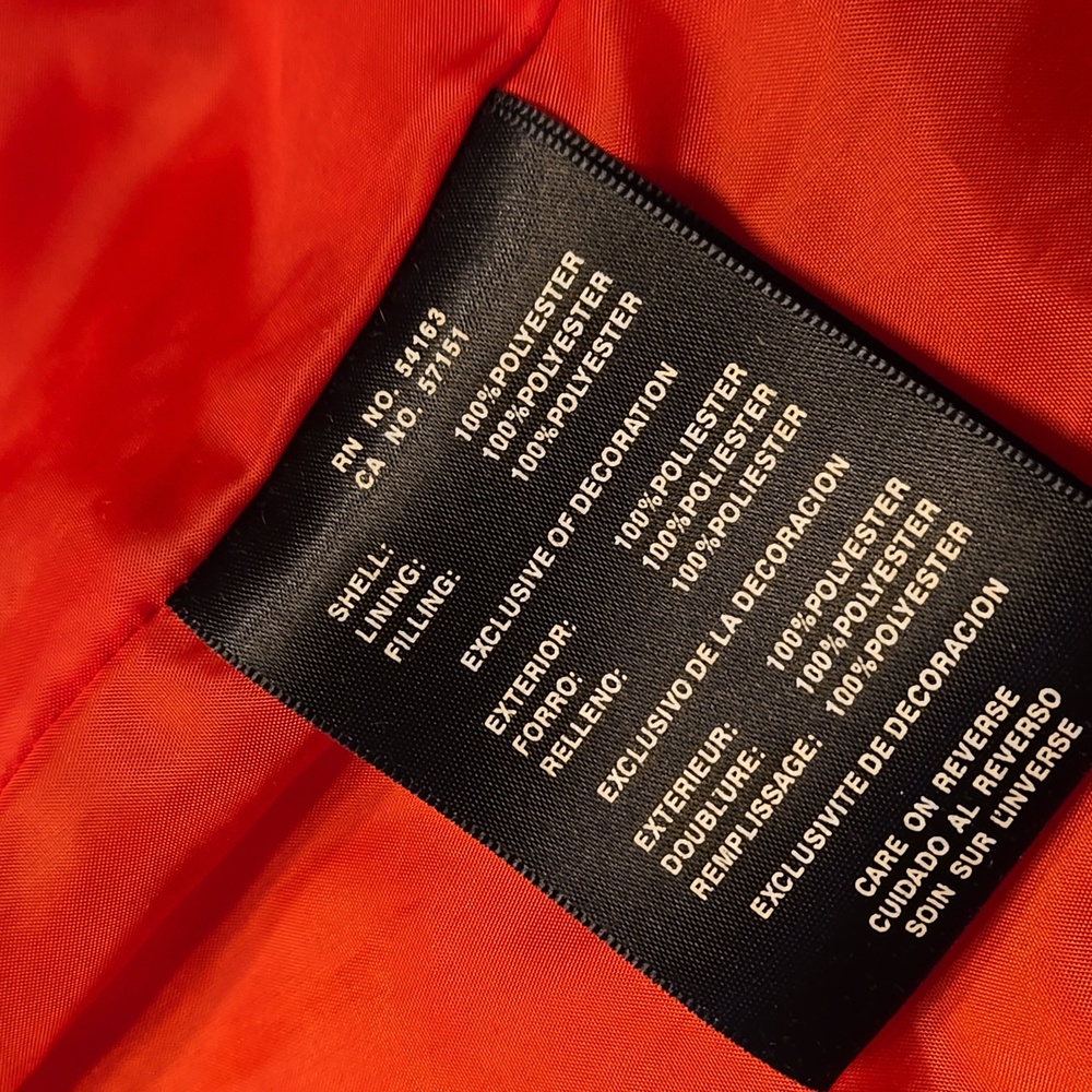 Tommy Hilfiger Womans Red Quilted Puffer Jacket - Picture 7 of 10